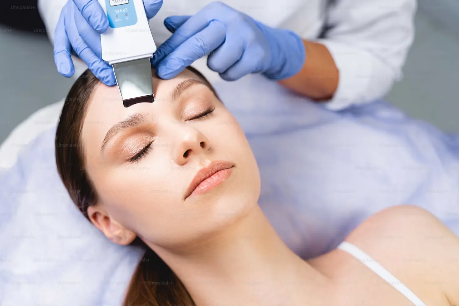 Close-up of radiant skin texture highlighting the benefits of microdermabrasion