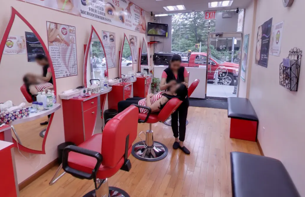 Cozy waxing salon interior showcasing a relaxing environment for clients seeking waxing services