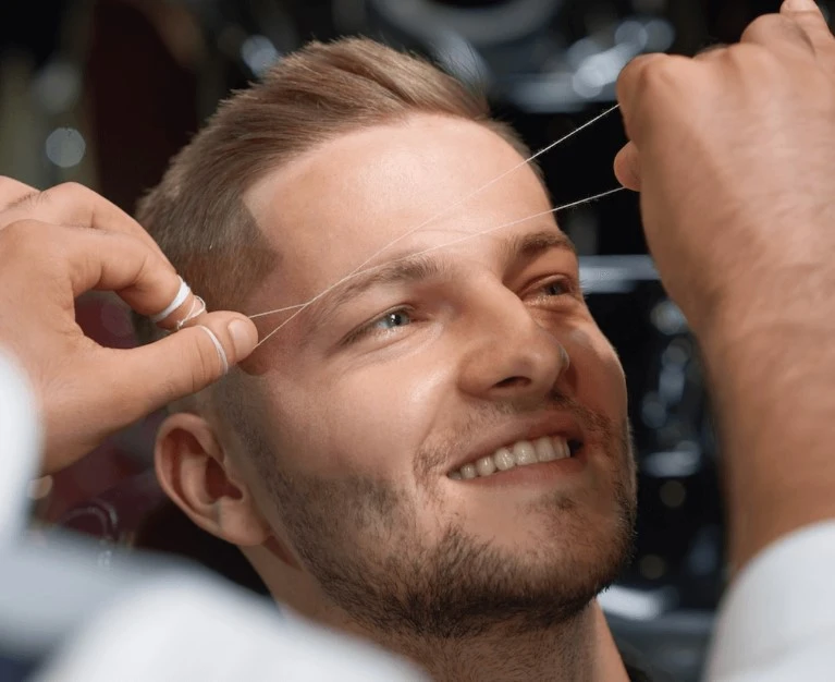 Clean, defined arches start with precise threading, not a razor. Skilled technicians rely on this