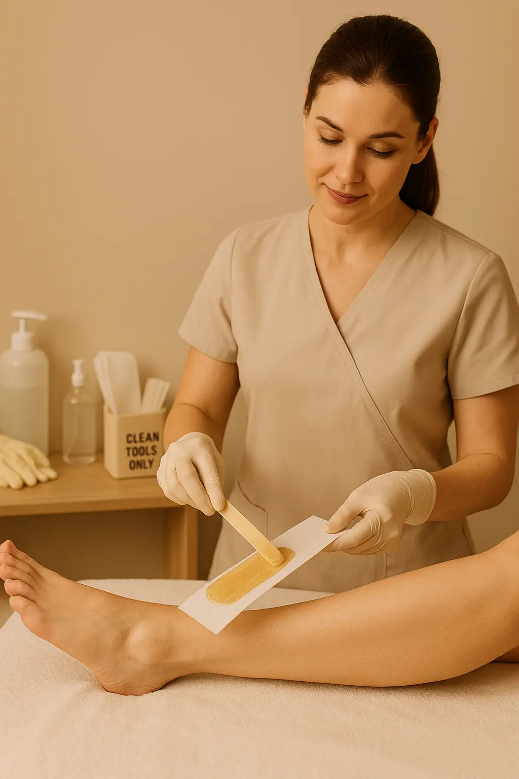 Image of waxing service at NY Brows and Threading Salon.